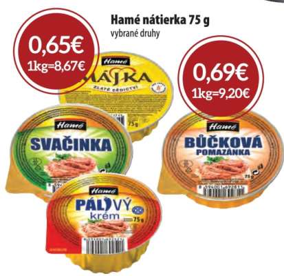 Hamé nátierka 75 g
