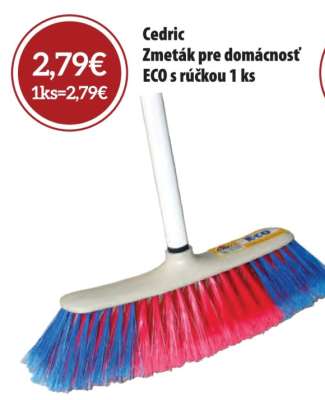 Cedric Zmeták pre domácnosť ECO s rúčkou 1 ks