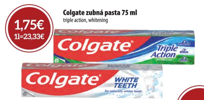 COLGATE Zubná pasta 75 ml