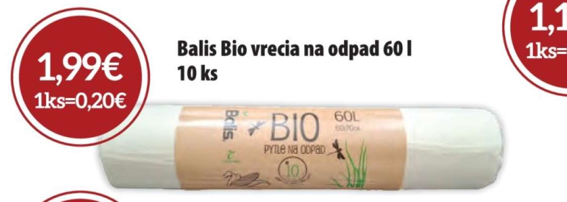 Balis Bio vrecia na odpad 60 l 10 ks
