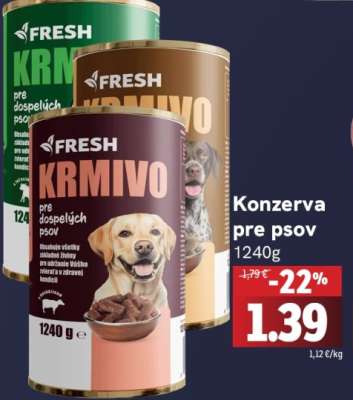 Konzerva pre psov
