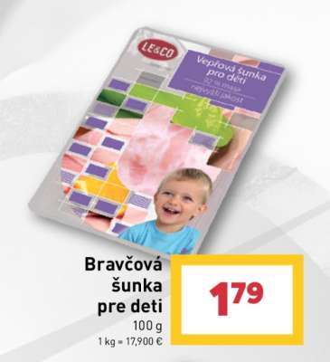 BRAVČOVÁ ŠUNKA PRE DETI