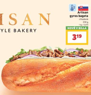 Artisan gyros bageta