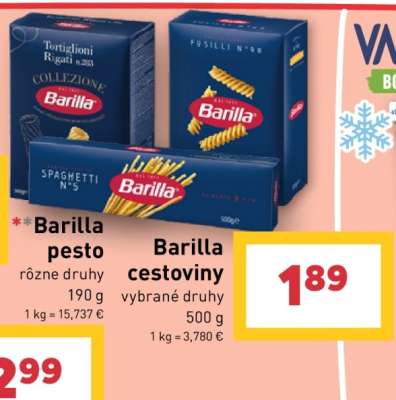 Barilla cestoviny