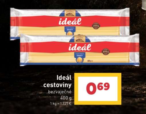 Ideál cestoviny