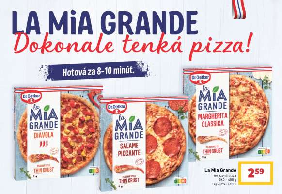 La Mia Grande mrazená pizza