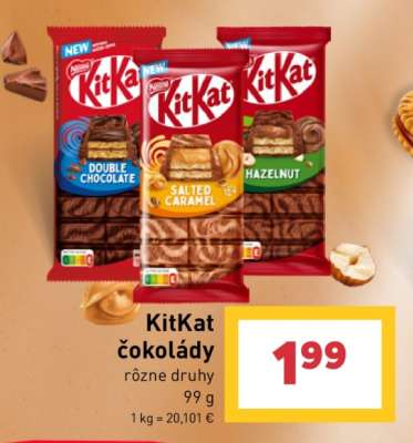 KitKat čokolády