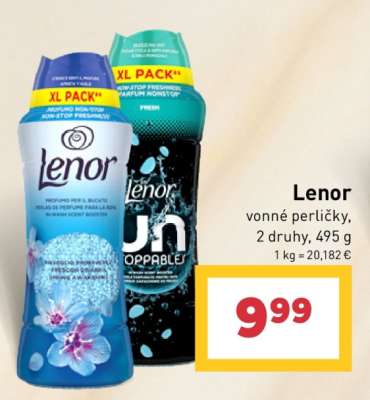 Lenor vonné perličky, 2 druhy, 495 g
