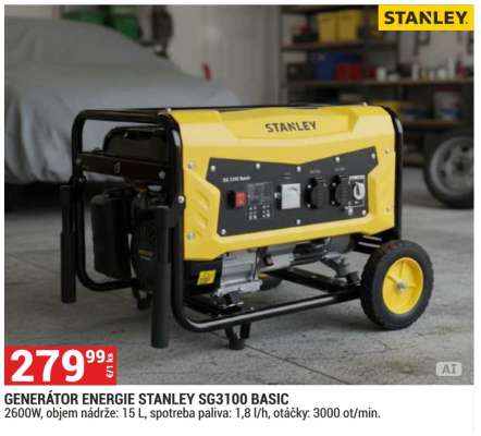 GENERÁTOR ENERGIE STANLEY SG3100 BASIC