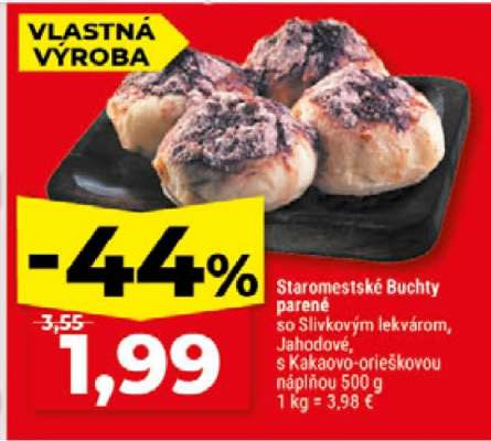 Staromestské Buchty parené