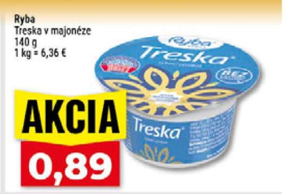 Ryba Treska v majonéze