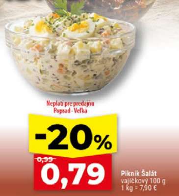 Piknik Šalát vajíčkový 100 g