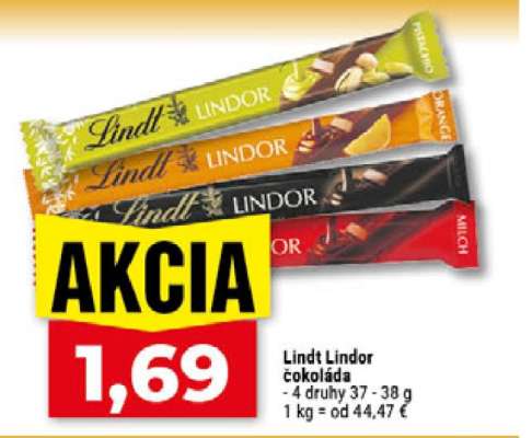 Lindt Lindor čokoláda