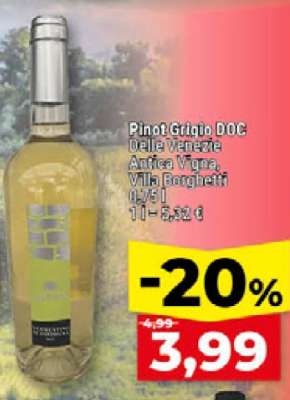 Pinot Grigio DOC Delle Venezie Antica Vigna, Villa Borghetti