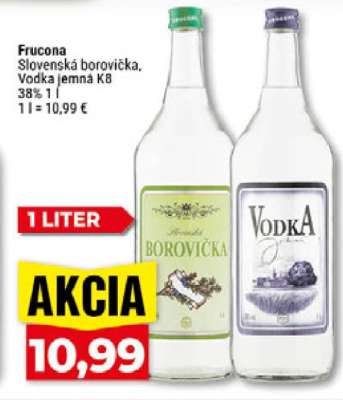 Fručona Slovenská borovička, Vodka jemná K8