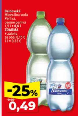 Baldovská minerálna voda perlivá
