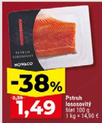 Pstruh lososovitý filet