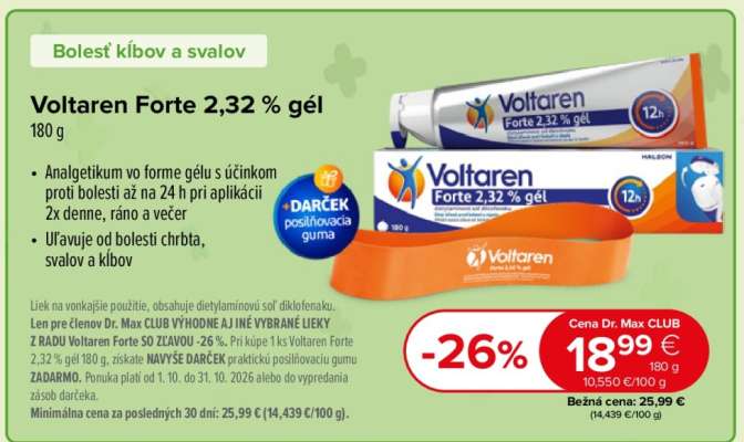Voltaren Forte 2,32 % gél