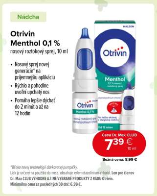 Otrivin Menthol 0,1 %