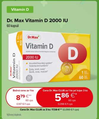 Dr. Max Vitamín D 2000 IU