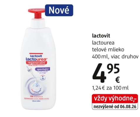 Lactovit Lactourea telové mlieko