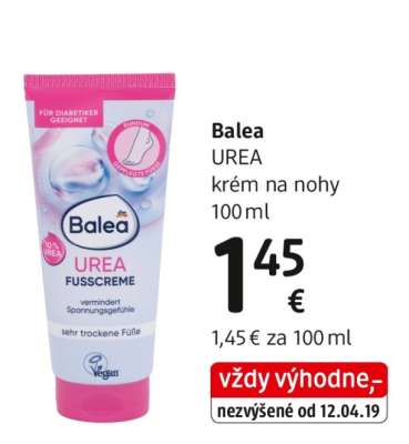 Balea UREA krém na nohy