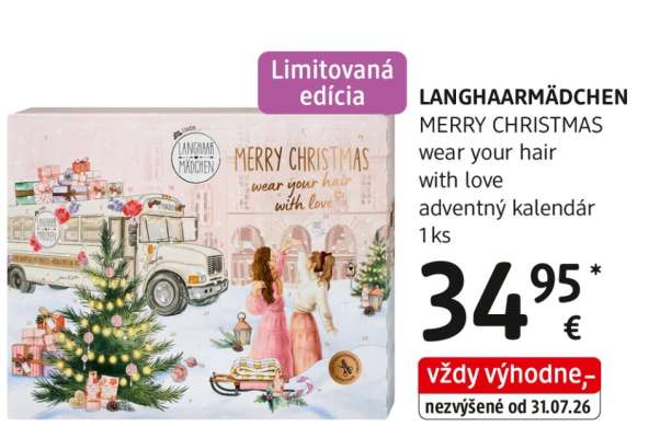 LANGHAARMÄDCHEN MERRY CHRISTMAS
