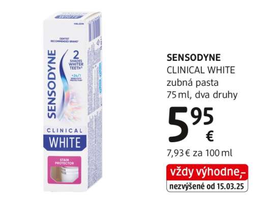 SENSODYNE CLINICAL WHITE