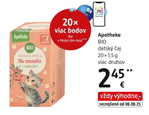 Apotheke BIO detský čaj