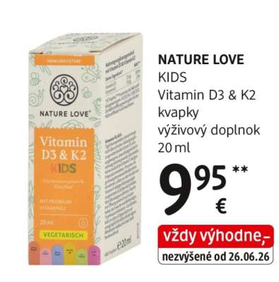 NATURE LOVE KIDS Vitamin D3 & K2