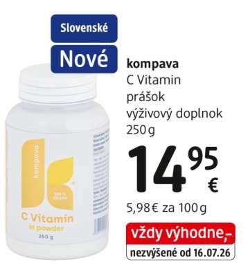 kompava C Vitamin prášok