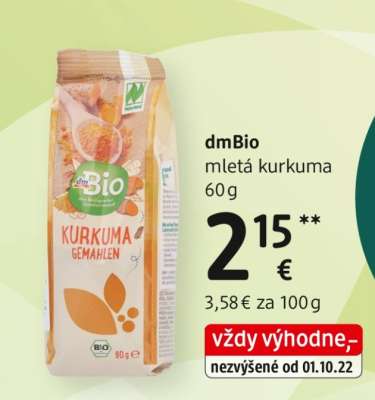 dmBio mletá kurkuma 60 g