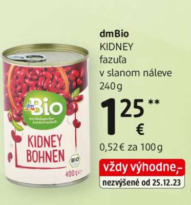 dmBio KIDNEY fazuľa v slanom náleve