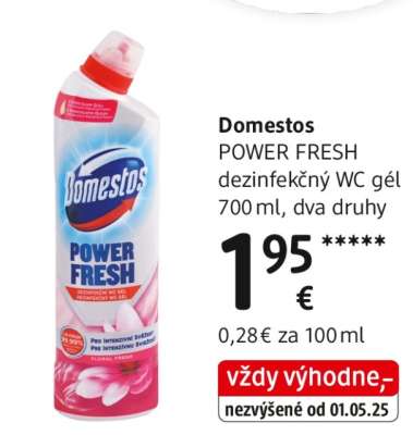 Domestos Power Fresh dezinfekčný WC gél