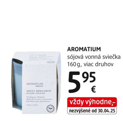 AROMATIUM sójová vonná sviečka