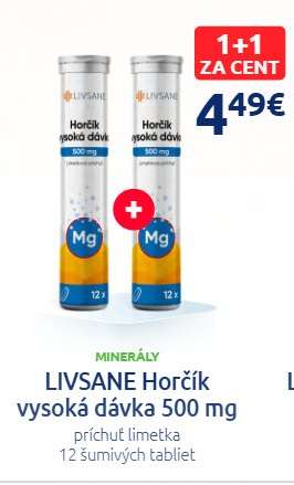 LIVSANE Hořčík vysoká dávka 500 mg