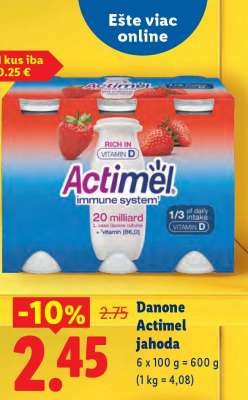 Danone Actimel jahoda