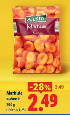 Marhule sušené