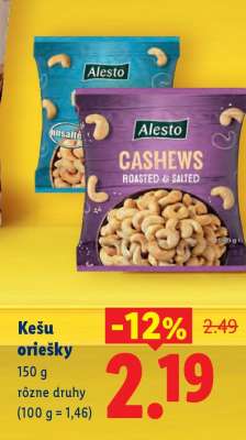 Kešu oriešky