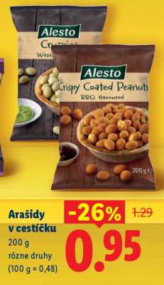 Arašidy v cestíčku