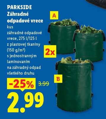 PARKSIDE Záhradné odpadové vrece