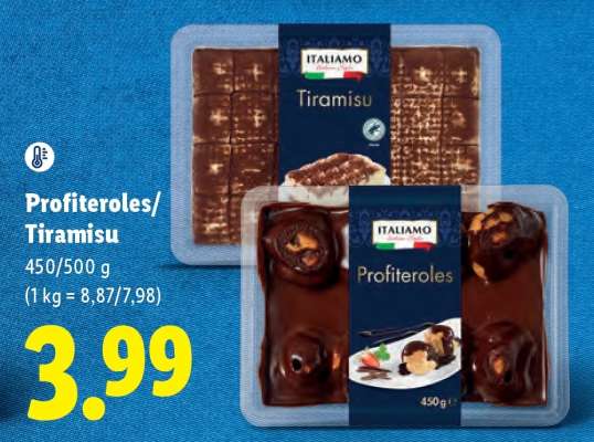 Profiteroles/Tiramisu