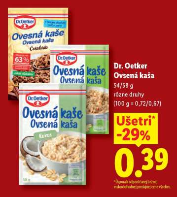 Dr. Oetker ovsená kaša
