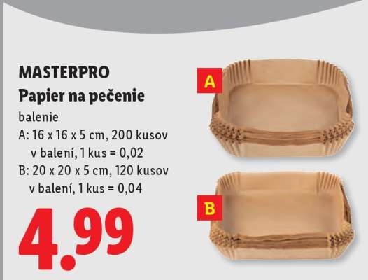 MasterPro Papier na pečenie