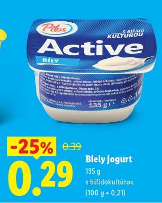 Biely jogurt