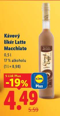 Kávový likér Latte Macchiato