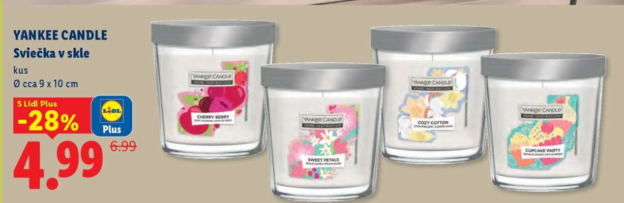 Yankee Candle Sviečka v skle