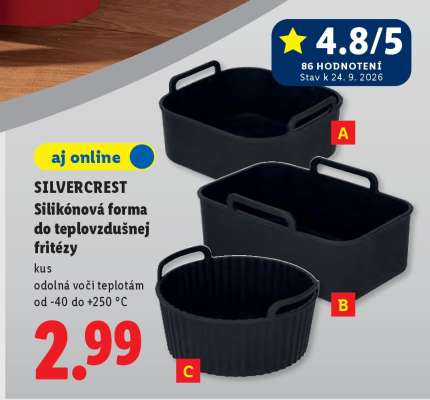 SILVERCREST Silikónová forma do teplovzdušnej fritézy