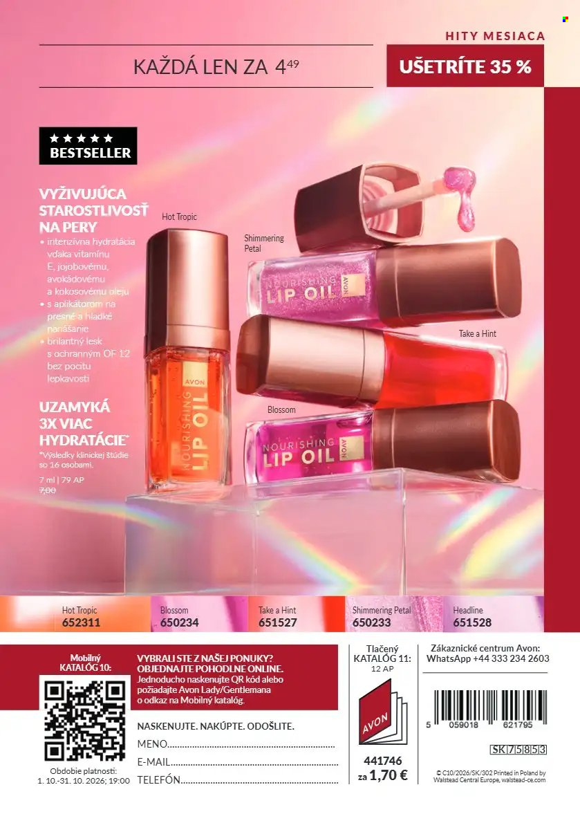 Leták Avon - 1.10.2026 - 31.10.2026. Strana 180