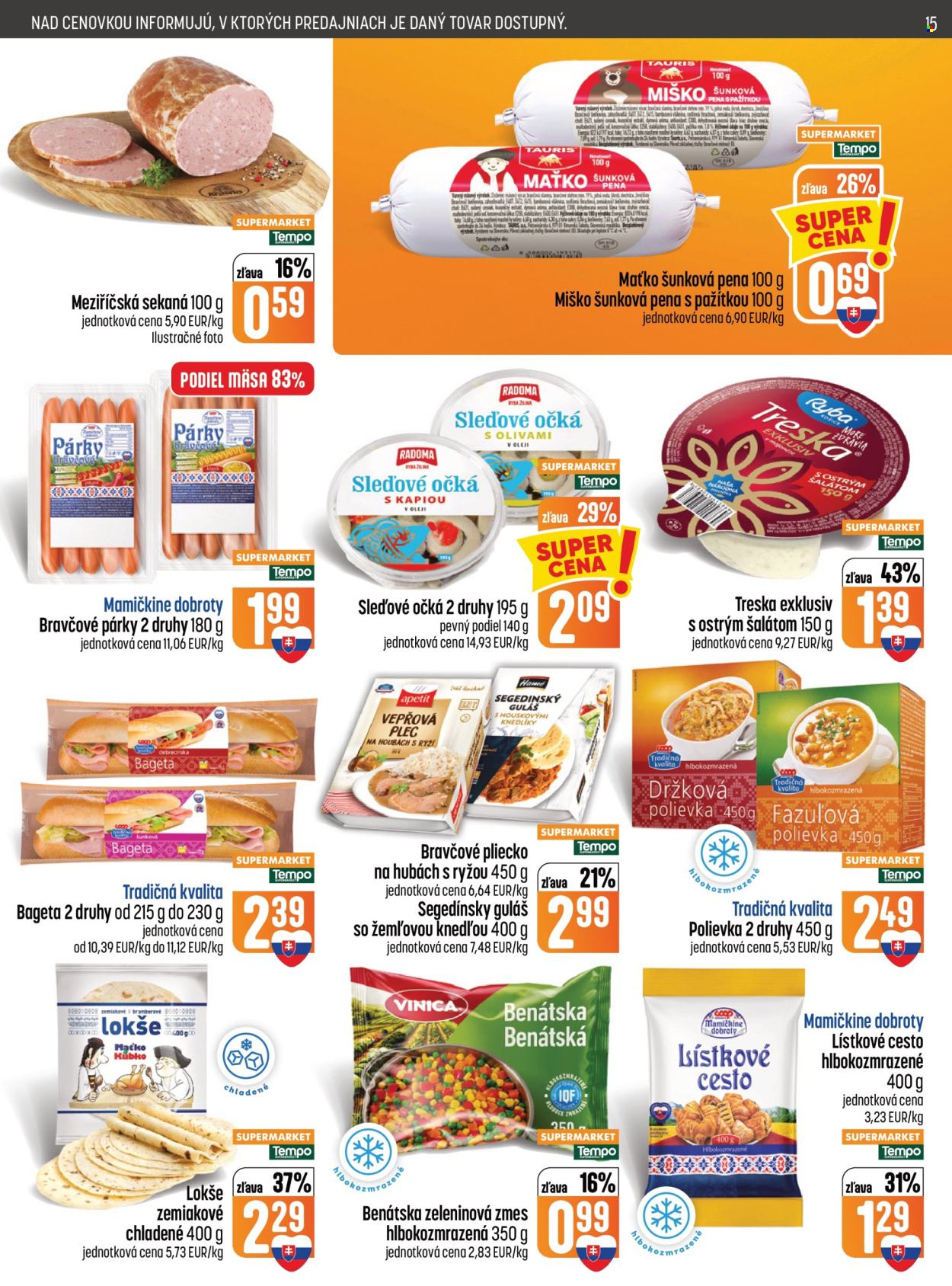 Leták COOP Jednota - 8.10.2026 - 14.10.2026. Strana 15
